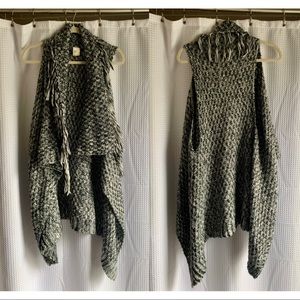 Knit Drape Vest / Shawl